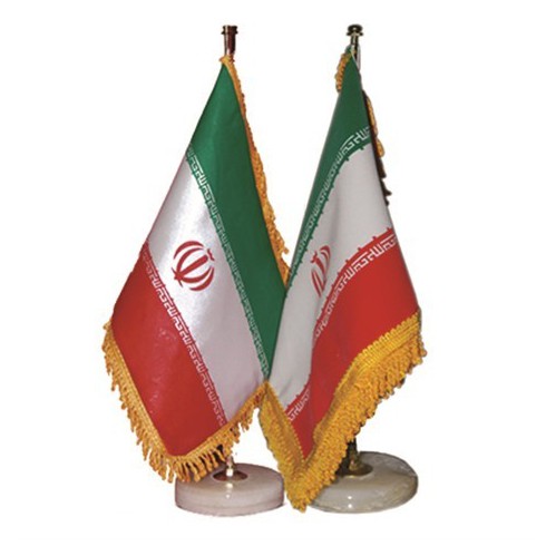 پرچم رومیزی ایران با پایه سنگ 1972