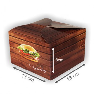 جعبه همبرگر سایز 8*13*13